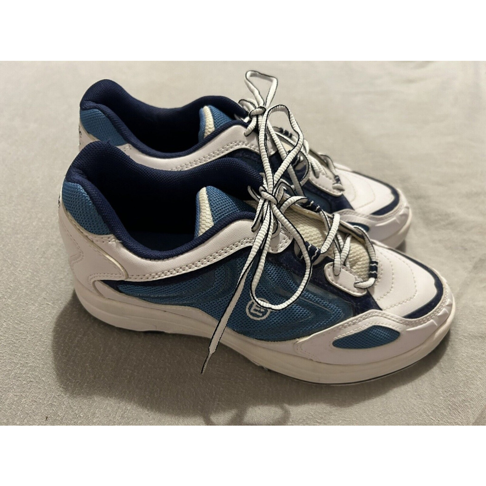 Etonic Perfect Slide Womens Bowling Shoes SZ 7.5 White and Blue